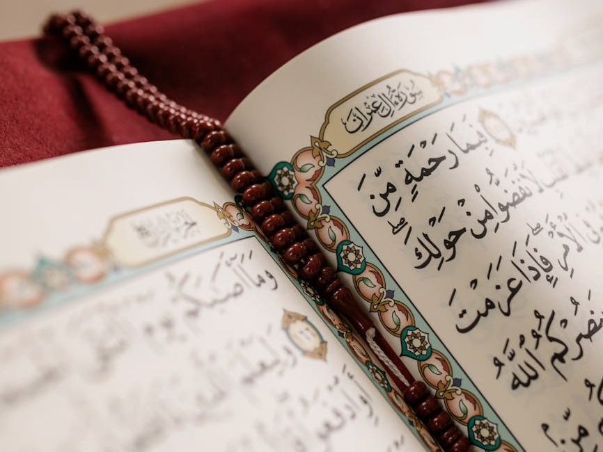 close up of a holy quran